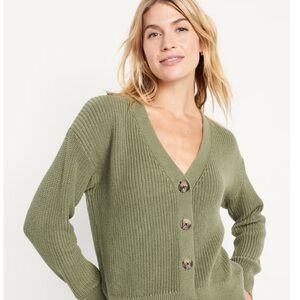 Size L Old Navy Classic Cardigan- Olive